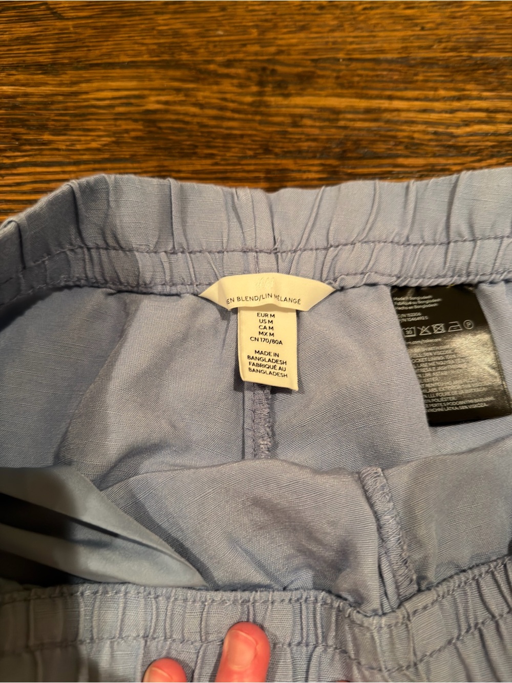 Linen Blend Drawstring Pants - Picture 3 of 6
